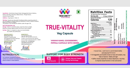 True Vitality Device mark 7101455 Trademark