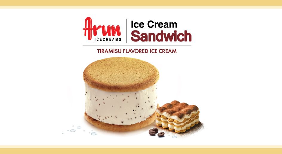Arun Icecreams Ice Cream Sandwich Tiramisu Flavored Ice Cream Device mark 7102510 Trademark
