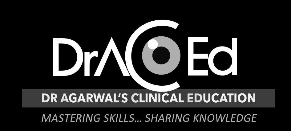 Draced Dr Agarwal's Clinical Education Mastering Skills... Sharing Knowledge Device mark 7106467 Trademark