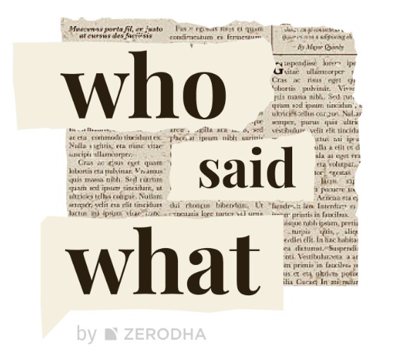 Who Said What By Zerodha Device mark 7129567 Trademark