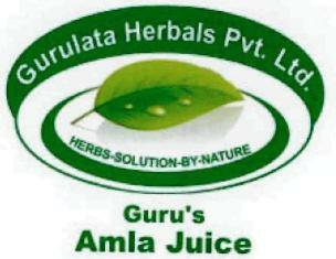 Guru's Amla Juice Gurulata Harbals Pvt.ltd (device Of Leaf) Device mark 2386306 Trademark