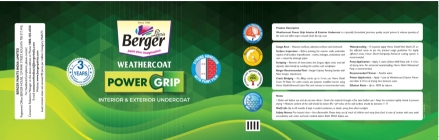 Berger Weathercoat Power Grip Device mark 7139830 Trademark