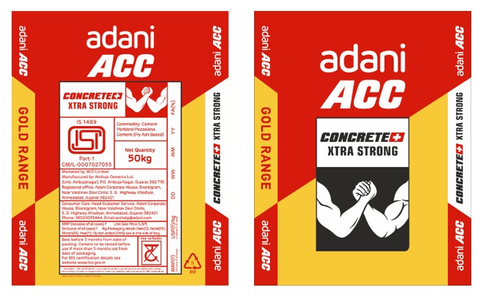Adani Acc Concrete+ Xtra Strong Device mark 7150434 Trademark