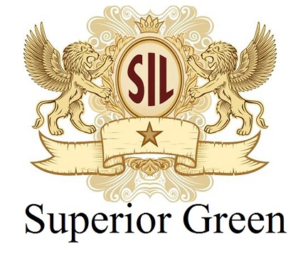 Superior Green With Company's Logo Sil Device mark 7152709 Trademark