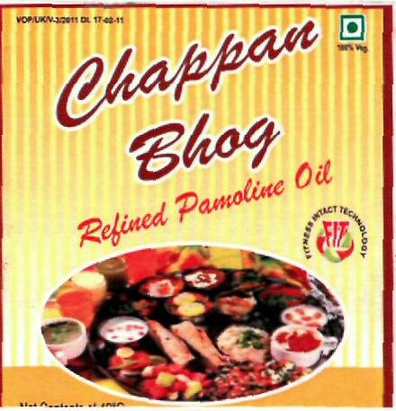 Chappan Bhog (label) Device mark 2375723 Trademark