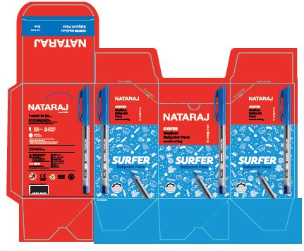 Nataraj Surfer Medium Ball Point Pens Device mark 7174380 Trademark