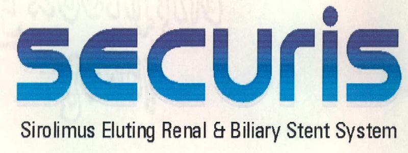 Securis Sirolimus Eluting Renal & Biliary Stent System Device mark 2294555 Trademark