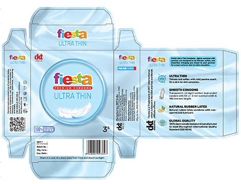 Fiesta Premium Condoms Ultra Thin (packaging) Device mark 7177344 Trademark