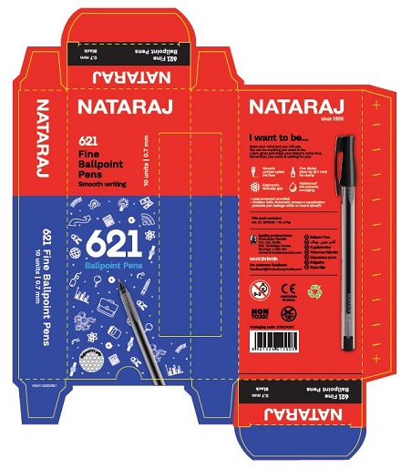 Nataraj 621 Fine Ball Point Pens Device mark 7181507 Trademark