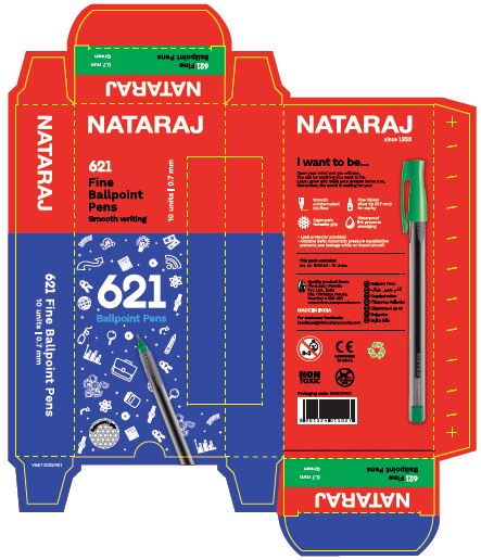 Nataraj 621 Fine Ball Point Pens Device mark 7181509 Trademark