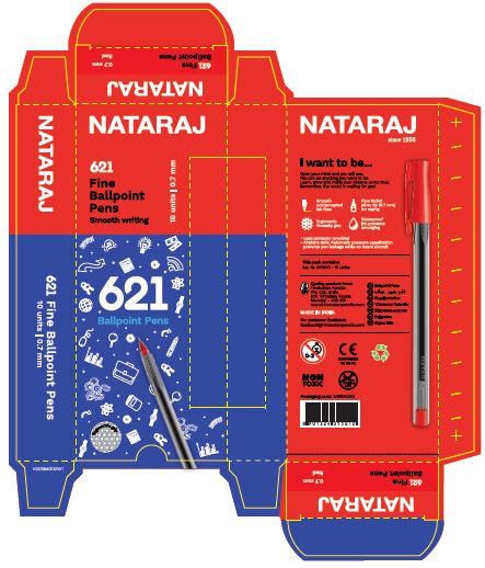 Nataraj 621 Fine Ball Point Pens Device mark 7181510 Trademark