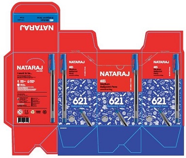 Nataraj 621 Medium Ball Point Pens Device mark 7184268 Trademark