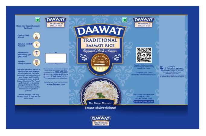 Daawat Traditional Device mark 7163670 Trademark