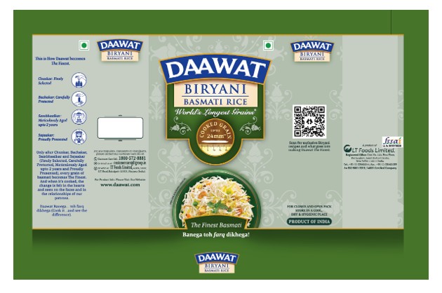 Daawat Biryani Device mark 7163673 Trademark