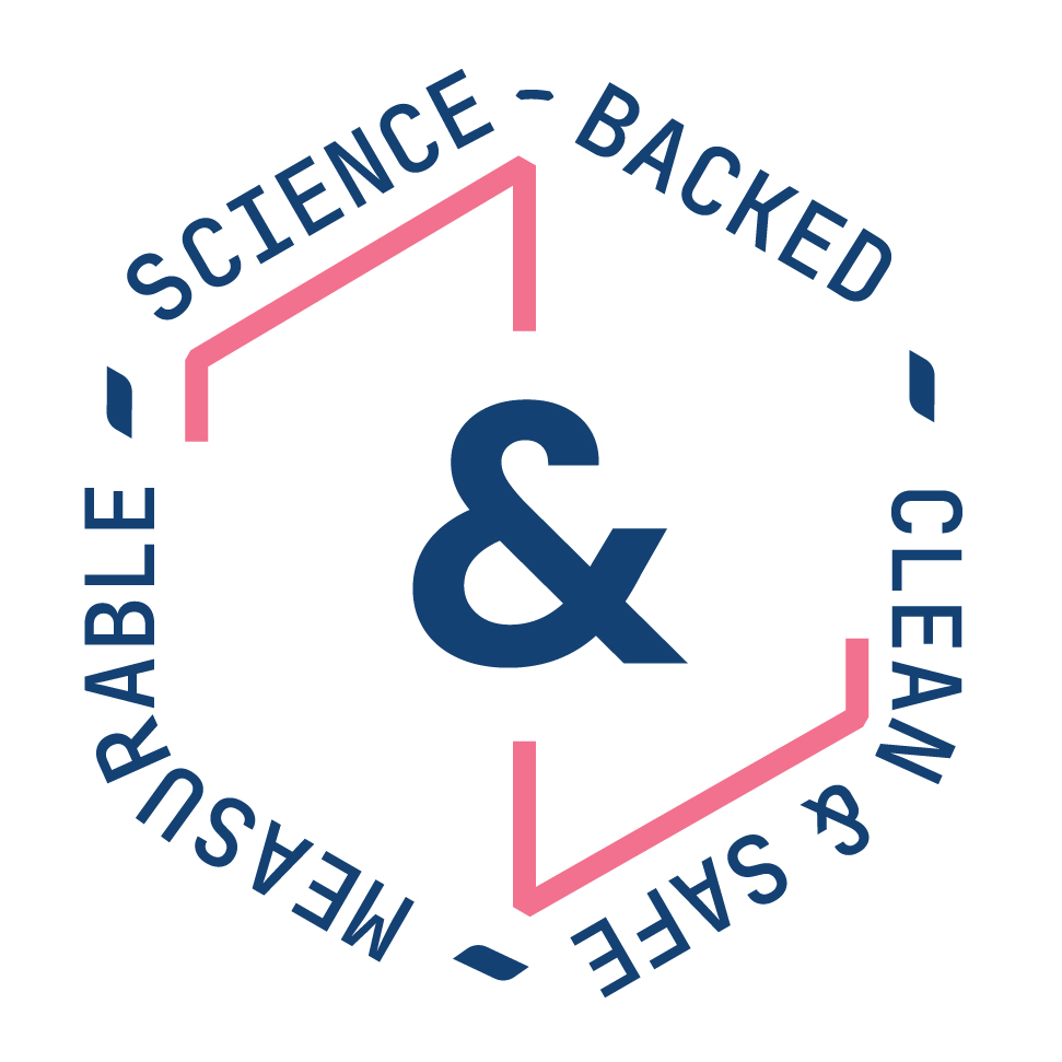 Science Backed, Clean & Safe , Measurable In Logomark Device mark 7166308 Trademark