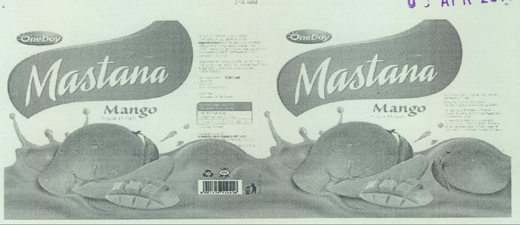 One Day Mastana Mango Device mark 2125667 Trademark