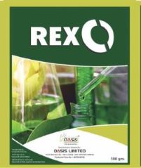 Rexo In Special Font Merged With Logo Of Oasis, Devices And Other Matters Device mark 7186977 Trademark