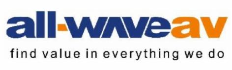 All Wave Av With Find Value In Everything We Do (label) Device mark 7188786 Trademark