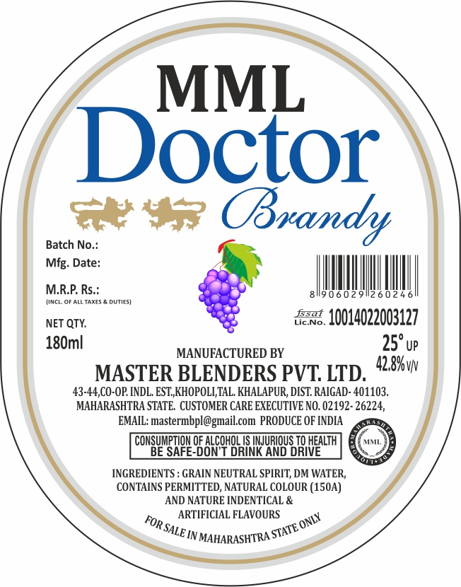 Mml Doctor Brandy Device mark 7196309 Trademark