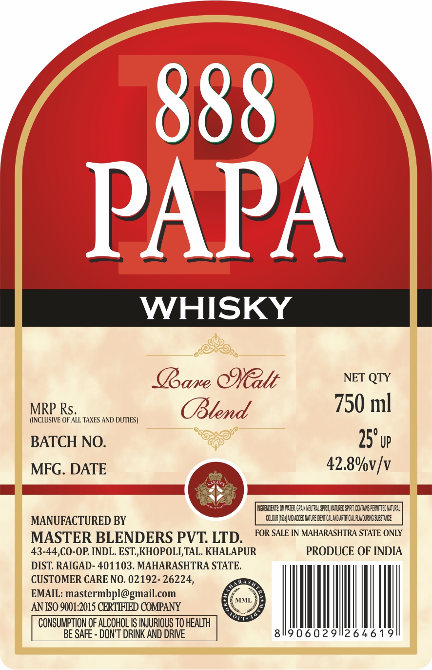 888 Papa Whisky Device mark 7196311 Trademark