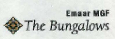 Emaar Mgf The Bungalows (label) Device mark 2096083 Trademark