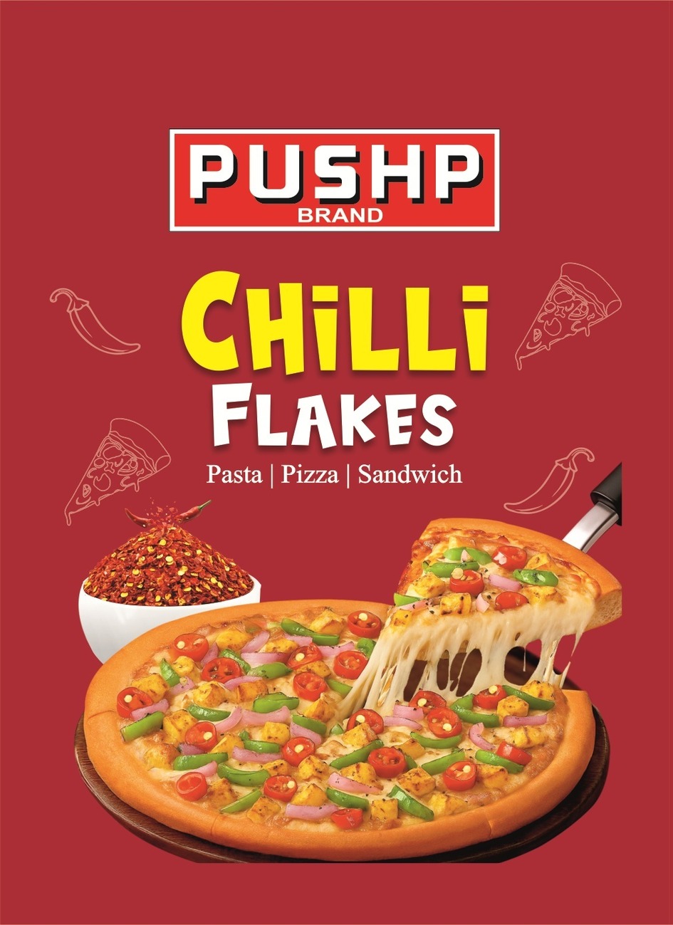Pushp Brand Chilli Flakes Device mark 7206553 Trademark