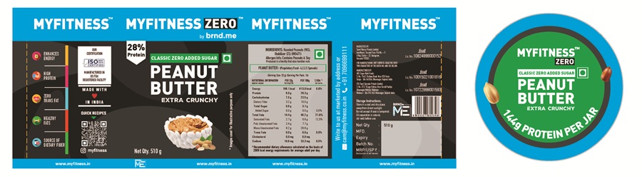 Myfitness Zero (trade Dress/label) Device mark 7211282 Trademark