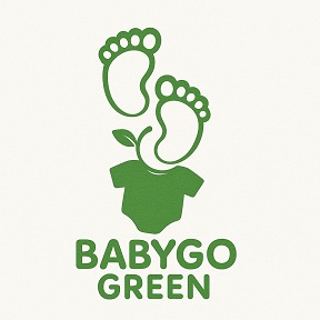 Baby Go Green Alongwith Feet Of Baby And Device Of Leaf And Shirt As Per Green Colour Label. Device mark 7218709 Trademark