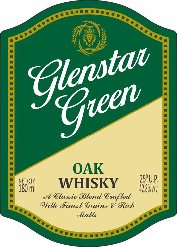 Glenstar Green - Oak Whisky Device mark 7224100 Trademark