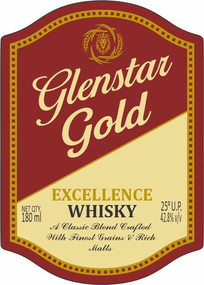 Glenstar Gold - Excellence Whisky Device mark 7224099 Trademark