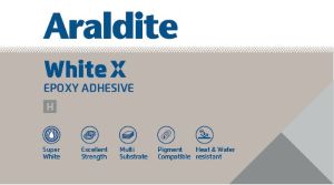 Araldite White X Label Device mark 7253336 Trademark