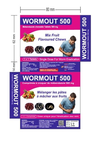 Wormout 500 Device mark 7257488 Trademark