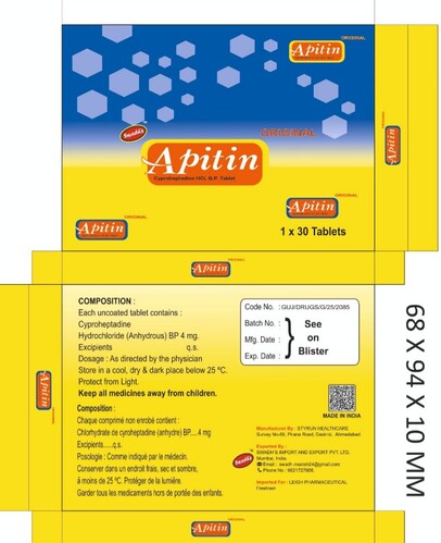 Apitin Device mark 7257489 Trademark