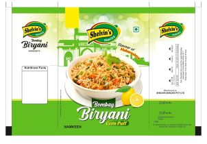 Shelvin's Bombay Biryani Corn Puff Device mark 7262212 Trademark