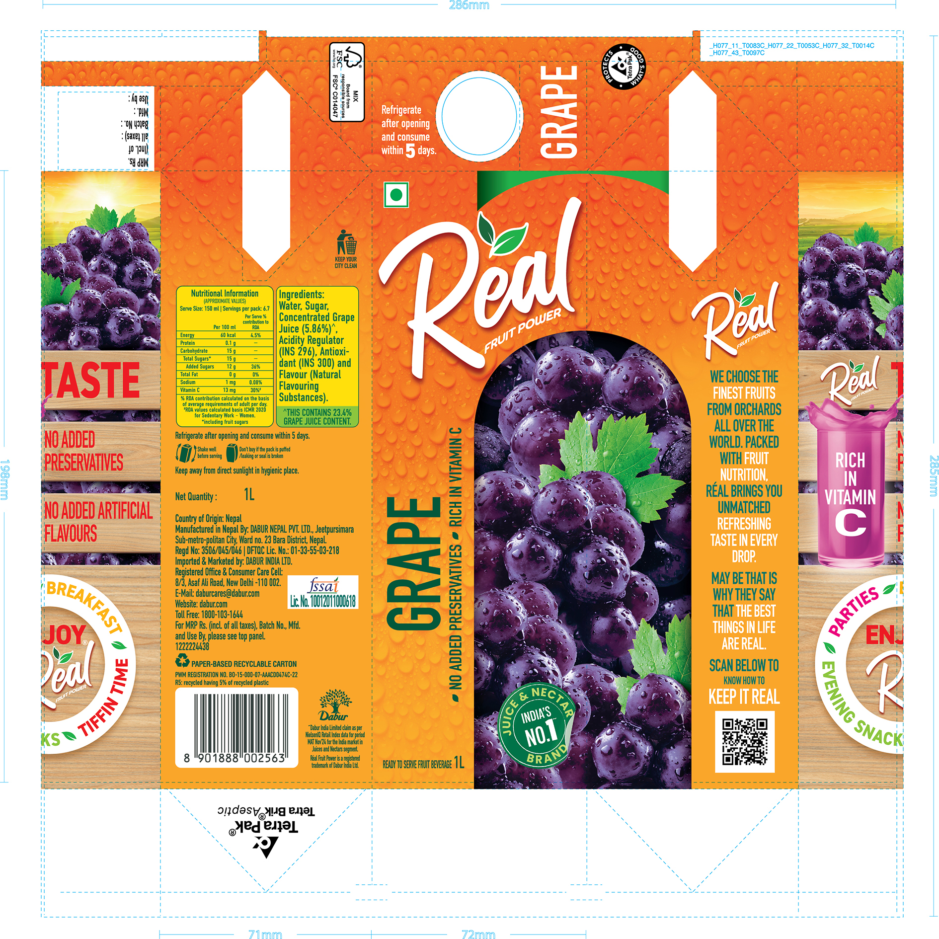 Real Fruit Power Grape Device mark 7266913 Trademark