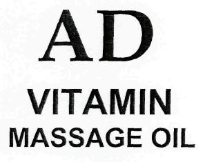 Ad Vitamin Massage Oil Device mark 2577090 Trademark