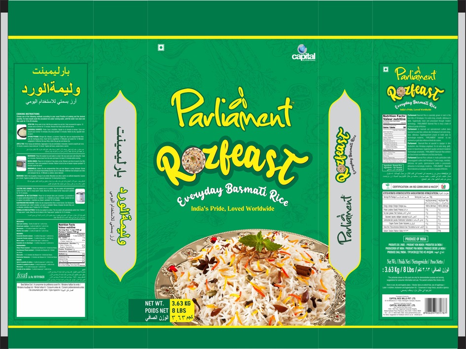 Parliament Rozfeast Device mark 7273857 Trademark