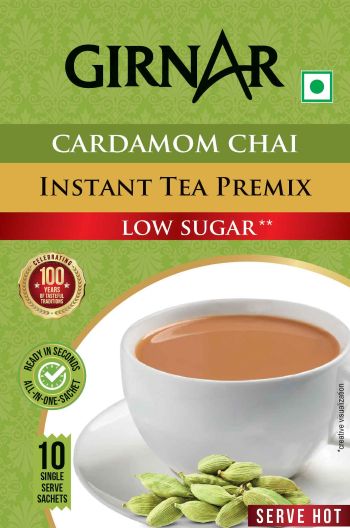 Girnar (cardamom Chai Low Sugar Label) Device mark 7282178 Trademark