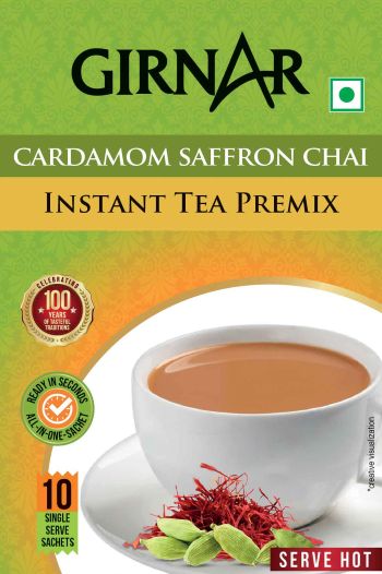 Girnar (cardamom Saffron Chai Label) Device mark 7282654 Trademark