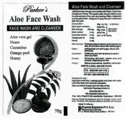 Parker's Aloe Face Wash(device) Device mark 2510313 Trademark