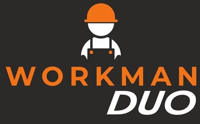 Workman Duo With Device Of Man Wearing A Helmet Device mark 7302726 Trademark