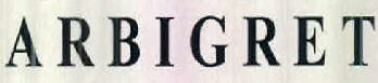 Arbigret Device mark 2657458 Trademark