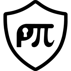 Shield With Stylized Letter ‘p’ Featuring A Keyhole And Greek Letter ‘pi’. Device mark 7310237 Trademark