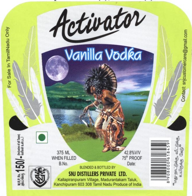 Activator Vanilla Vodka Device mark 2412171 Trademark