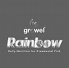 Growel Rainbow Daily Nutrition For Ornamental Fish Device mark 7318949 Trademark