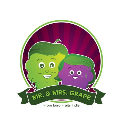 Mr.& Mrs. Grape From Euro Fruits India Device mark 7328217 Trademark