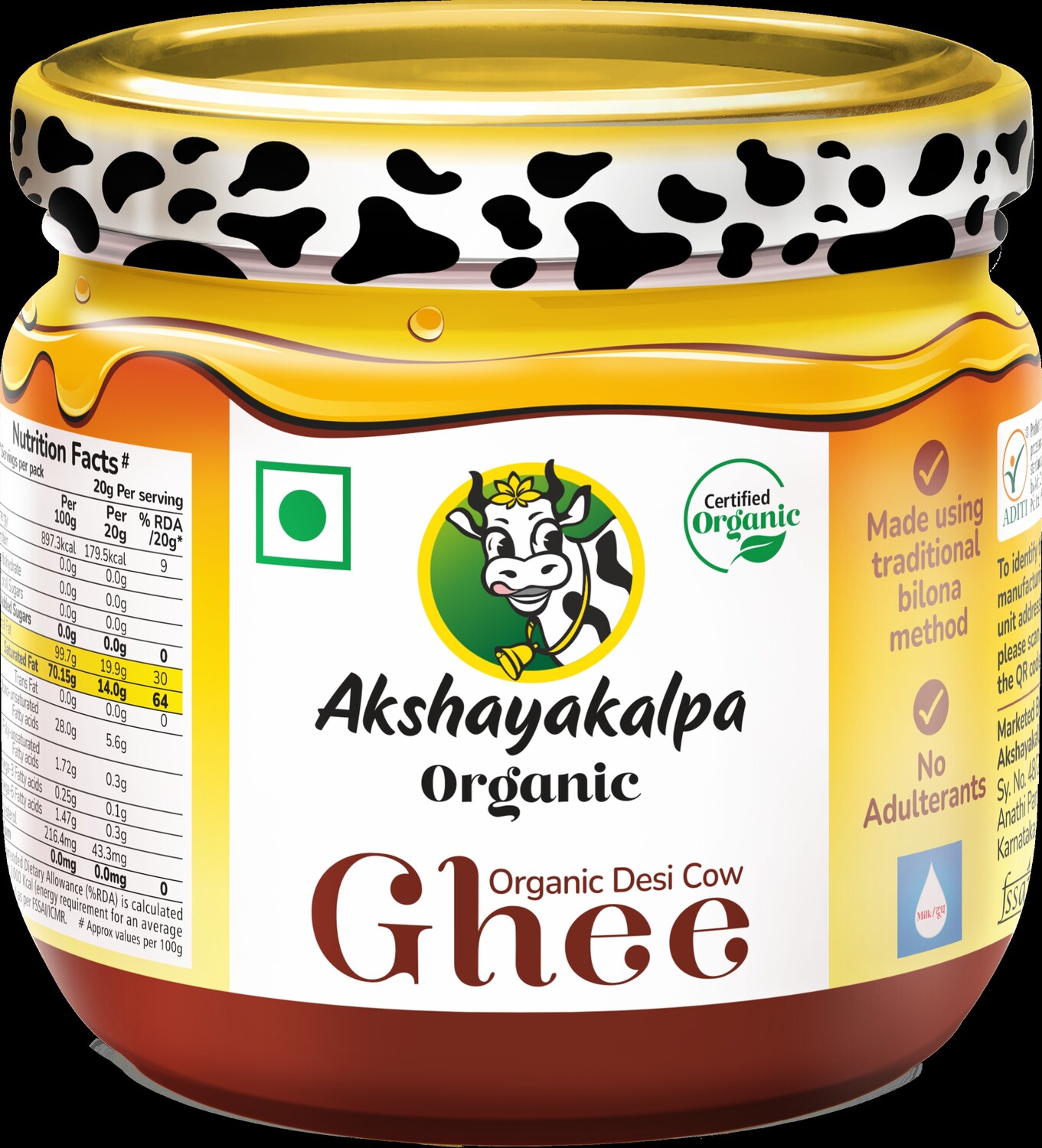 Akshayakalpa Organic Ghee Device mark 7328814 Trademark
