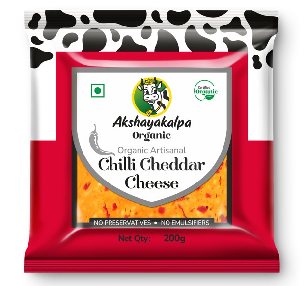 Akshayakalpa Organic Chilli Cheddar Cheese Device mark 7328813 Trademark