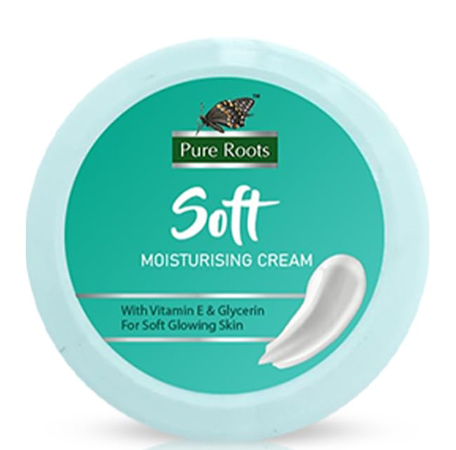 Pure Roots Soft Moisturising Cream (packing Label) Device mark 7332781 Trademark