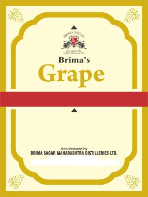 Brima Sagar Maharashtra Distilleries Ltd Brima’s Grape Label Device mark 7337463 Trademark